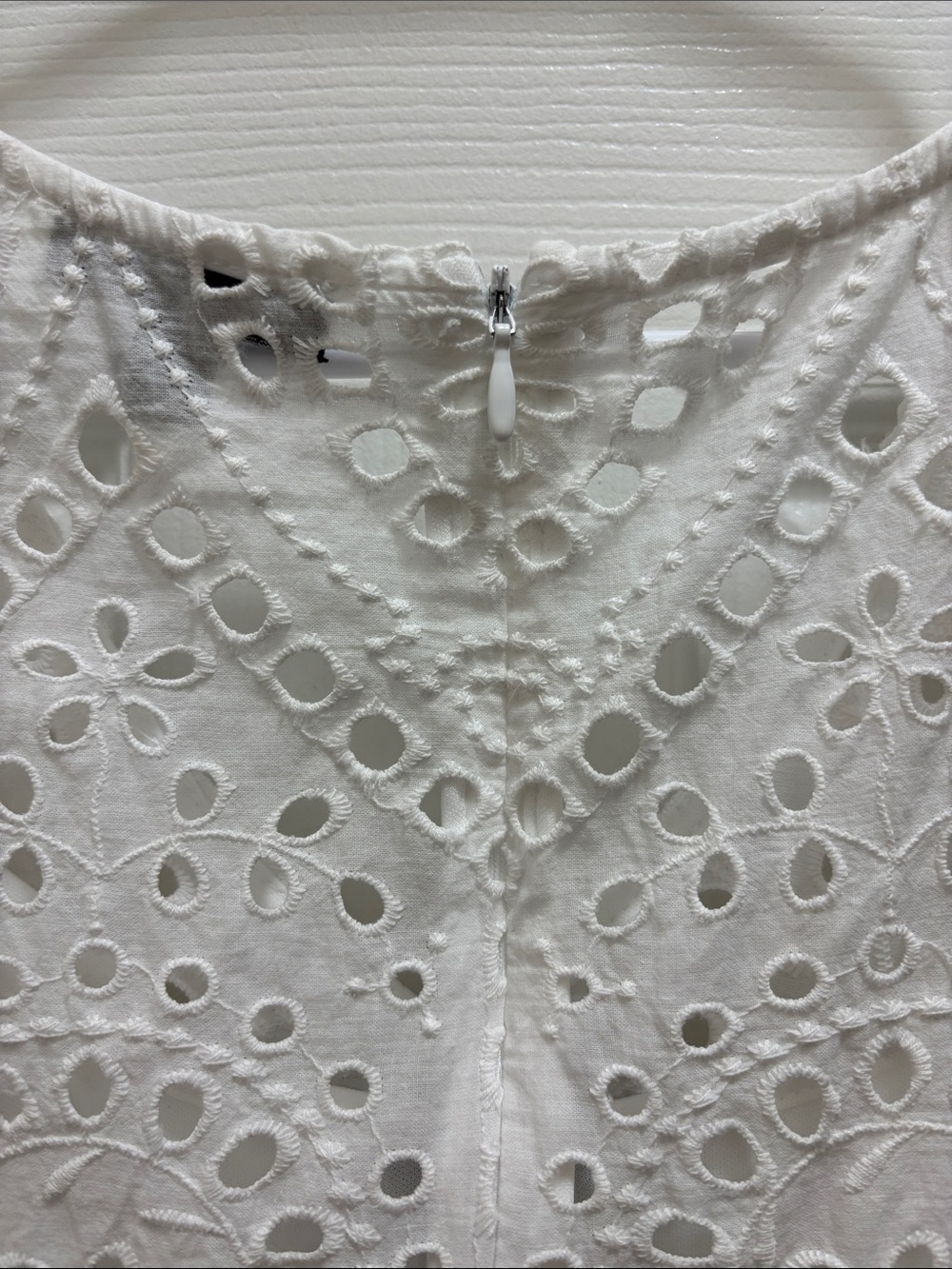 💐 Express White Eyelet Lace Babydoll Dress - Picture 4 of 6